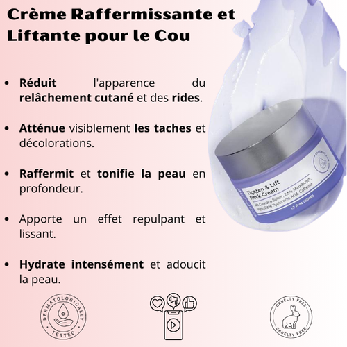 Crème Raffermissante et Liftante pour le Cou