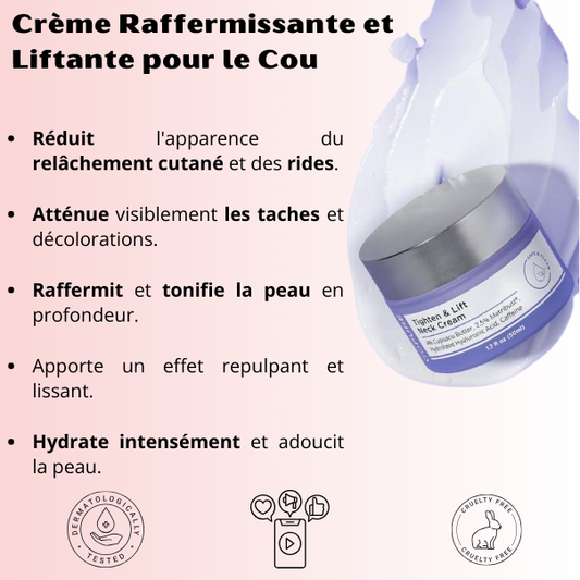 Crème Raffermissante et Liftante pour le Cou