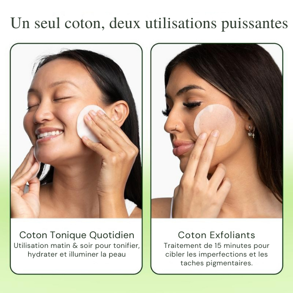 K-Beauty Cotons Toniques Anti-Âge – Hydratation & Éclat Instantané