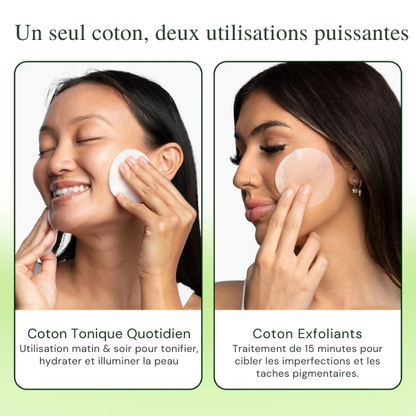 K-Beauty Cotons Toniques Anti-Âge – Hydratation & Éclat Instantané