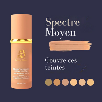 Fond de Teint Liquide 4-en-1 Biomimic – Finition Naturelle et Parfaite, SPF 50